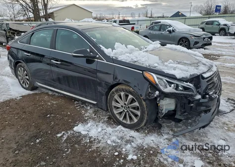 2017 Hyundai Sonata Sport из США, поврежденный, VIN 5NPE34AF9HH566566